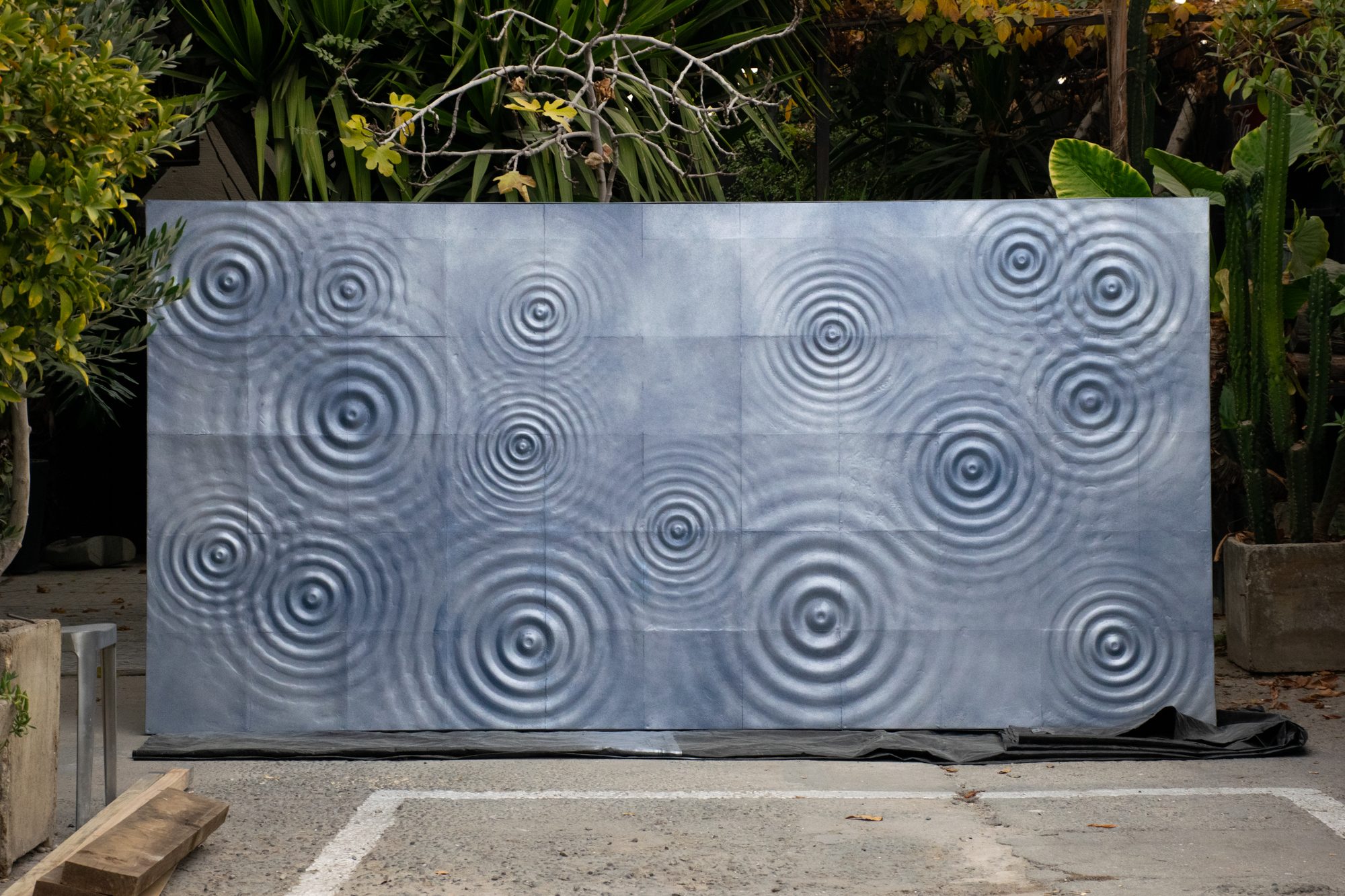 Detalle del mural Gotas