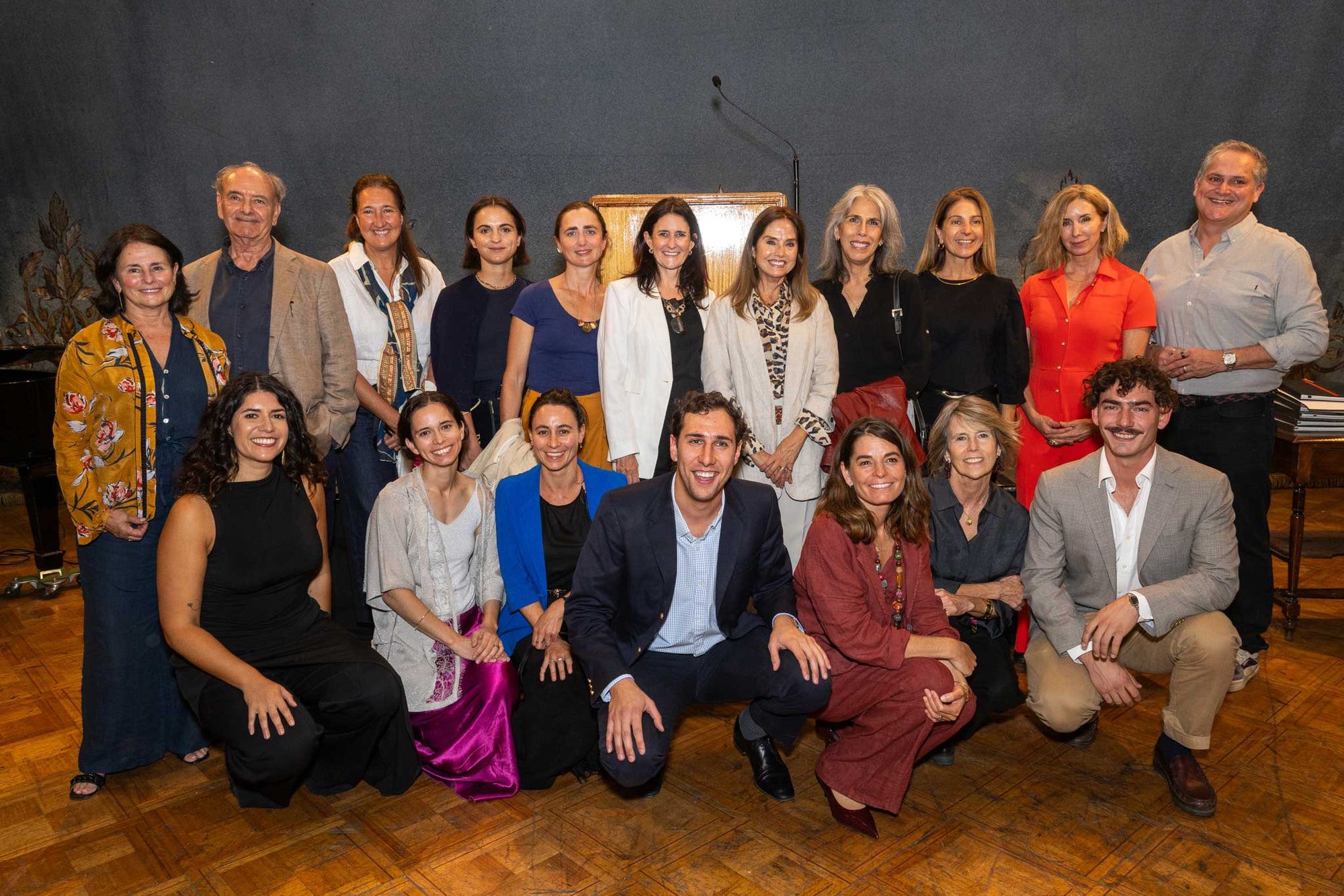 Artistas en la subasta del Teatro Municipal de Santiago